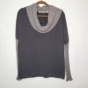 OSFA Striped Cowl Neck Top